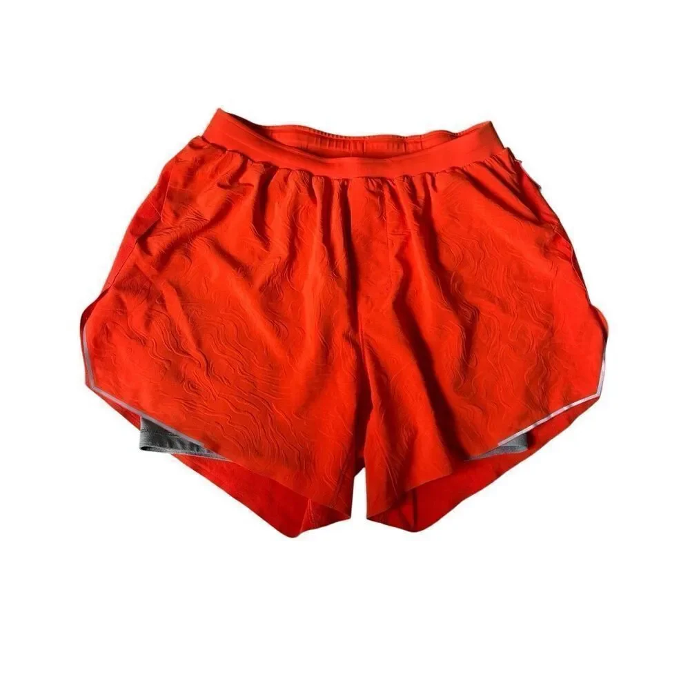 Lululemon Fast And Free Shorts‎ size S 5” Airflow Orange
